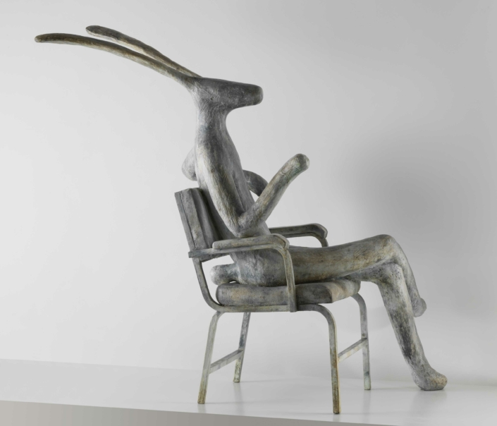 Hare On Chair (Sharon Stone) | Bonze | 140x140x57cm | 1/12 | Guy du Toit