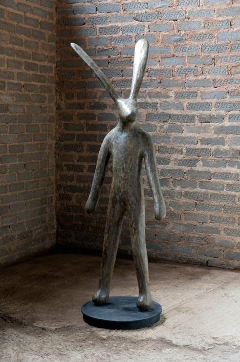 Traveller A (on 2 feet) | Bronze | 172x50x50 | Guy Du Toit