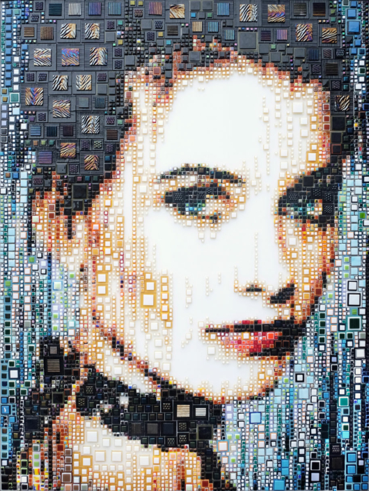 Tik Tok Girl | Glass Mosaic | 152x114cm | Isabelle Scheltjens