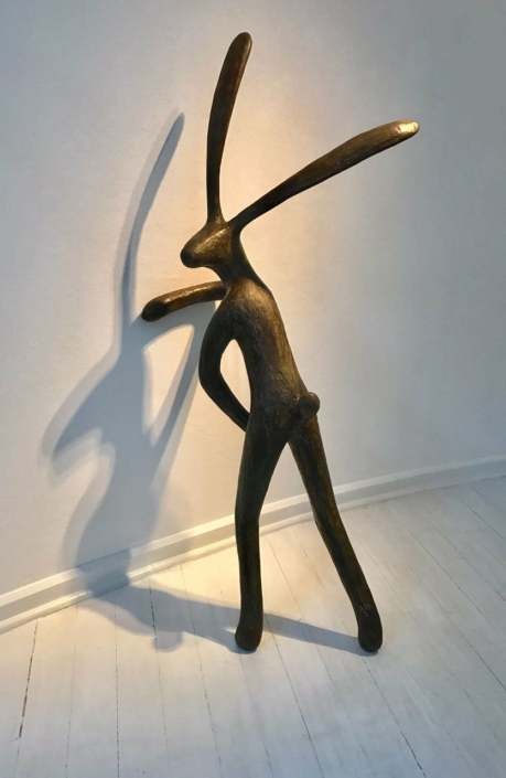 Naughty Hare | Bronze | 174x72x72cm | Edition of 16 | Guy Du Toit